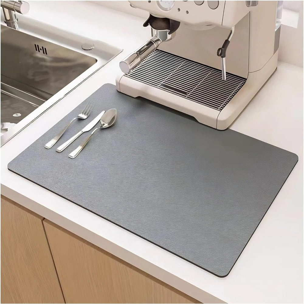 Quinn Quick Dry Dish Mat | Highly Absorbent Diatomite