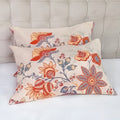 Ravenna Pillowcases Set | 100% Cotton, Rustic Floral Design, 2pcs