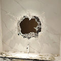 Rexa Nordic Wall Light | Water Splash Glass Mirror, Elegant Bathroom Sconce
