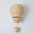 Riva Hot Air Balloon Wall Art | Hand-Woven Rattan Decor for Kids' Rooms