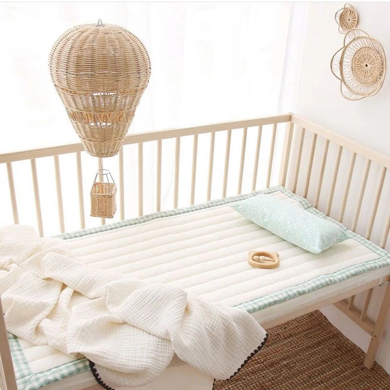 Riva Hot Air Balloon Wall Art | Hand-Woven Rattan Decor for Kids' Rooms