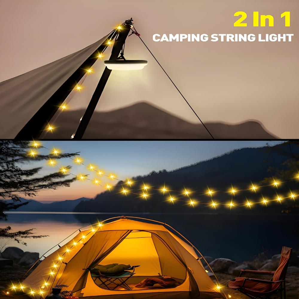 Rylan Outdoor String Lights | USB Rechargeable, Waterproof, Multi-Mode
