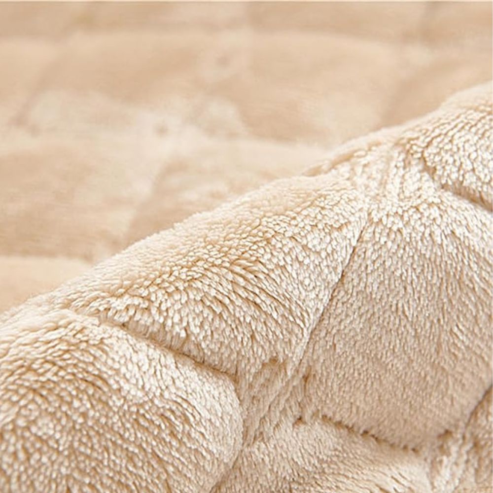 Sable Grid Recliner Sofa Cover | Microfiber, Quilted, Non-Slip Fit