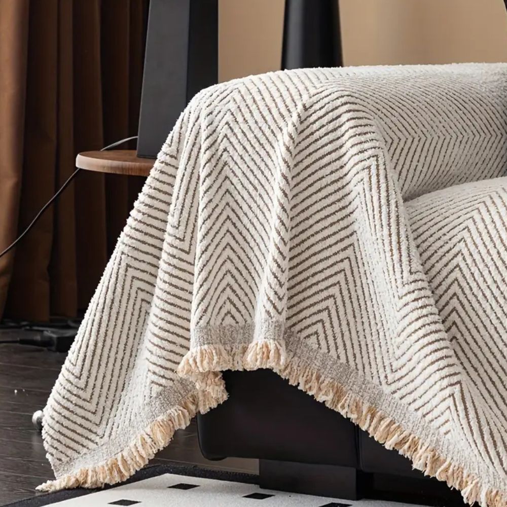 Sable Herring Sofa Cover | Microfiber, Water-Resistant, Non-Slip, Pet-Friendly