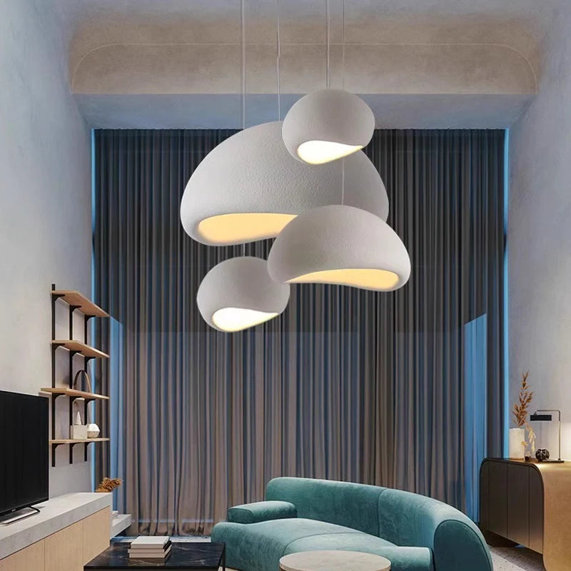 Sable Pendant Light | Sculptured Stone-Effect Design for Kitchen Pendant Lighting