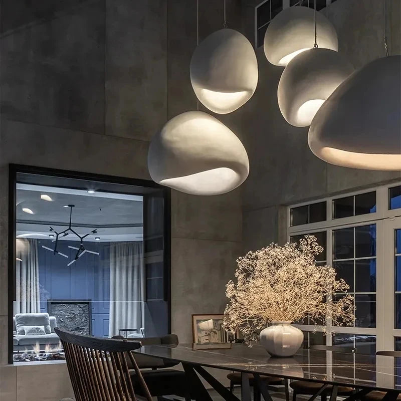 Sable Pendant Light | Sculptured Stone-Effect Design for Kitchen Pendant Lighting