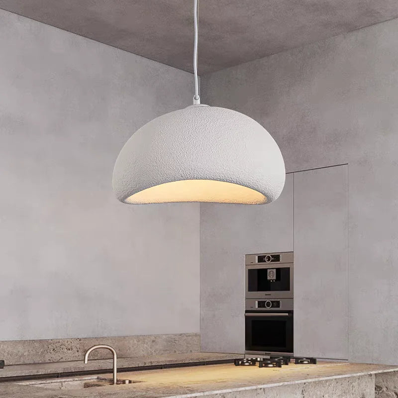Sable Pendant Light | Sculptured Stone-Effect Design for Kitchen Pendant Lighting