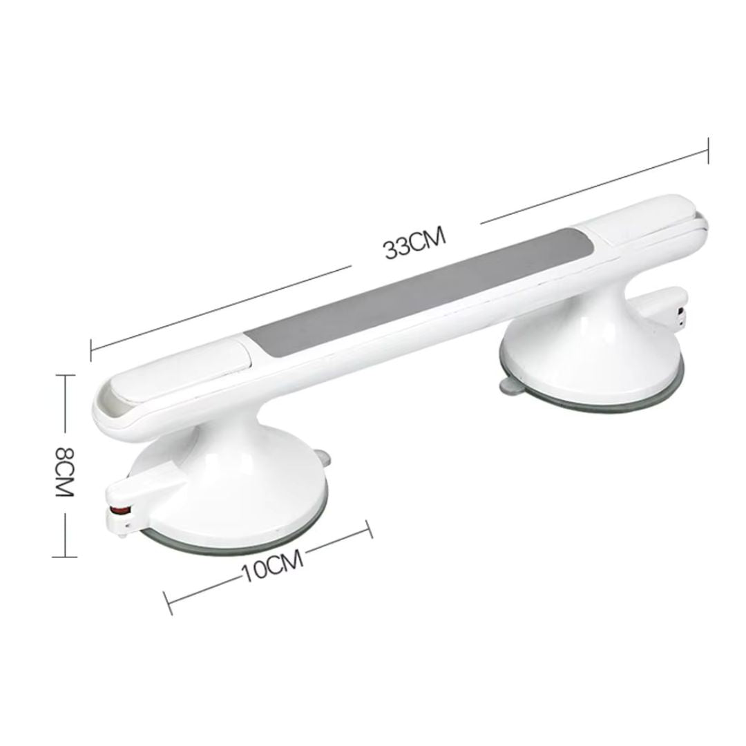 Sable Shower Grab Rail | Tool-Free Suction Mount, Ergonomic Grip