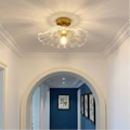 Salvi Nordic Flower Ceiling Light | Glass Flush Mount Fixture for Modern Interiors
