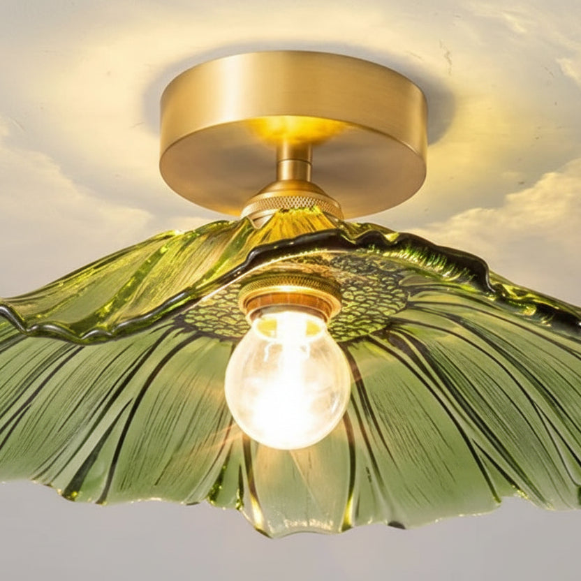 Salvi Nordic Flower Ceiling Light | Glass Flush Mount Fixture for Modern Interiors