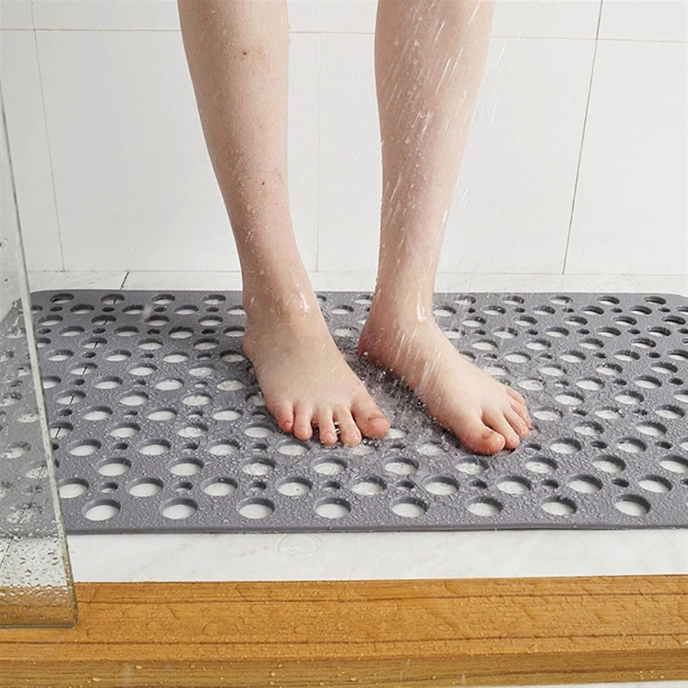 Sentry Shower Mat | Non-Slip, Antibacterial TPE with Suction Cups