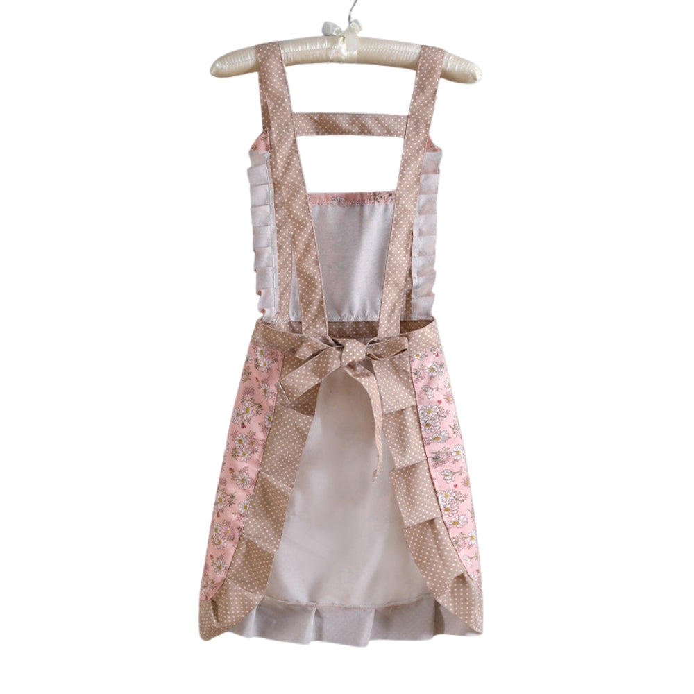 Sera Cute Apron | Floral Cotton, Waterproof, Adjustable Fit
