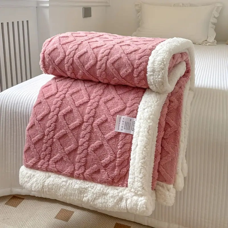 Sierra Sherpa Blanket | Reversible Brushed Fleece Cozy Throw