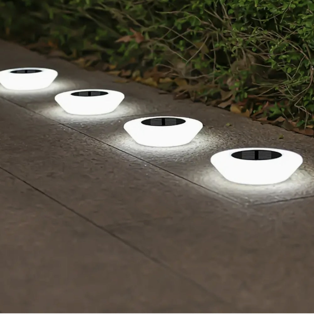 Solara Solar Pathway Lights | LED Outdoor, Weather Resistant, Dusk-to-Dawn, 4 Pack