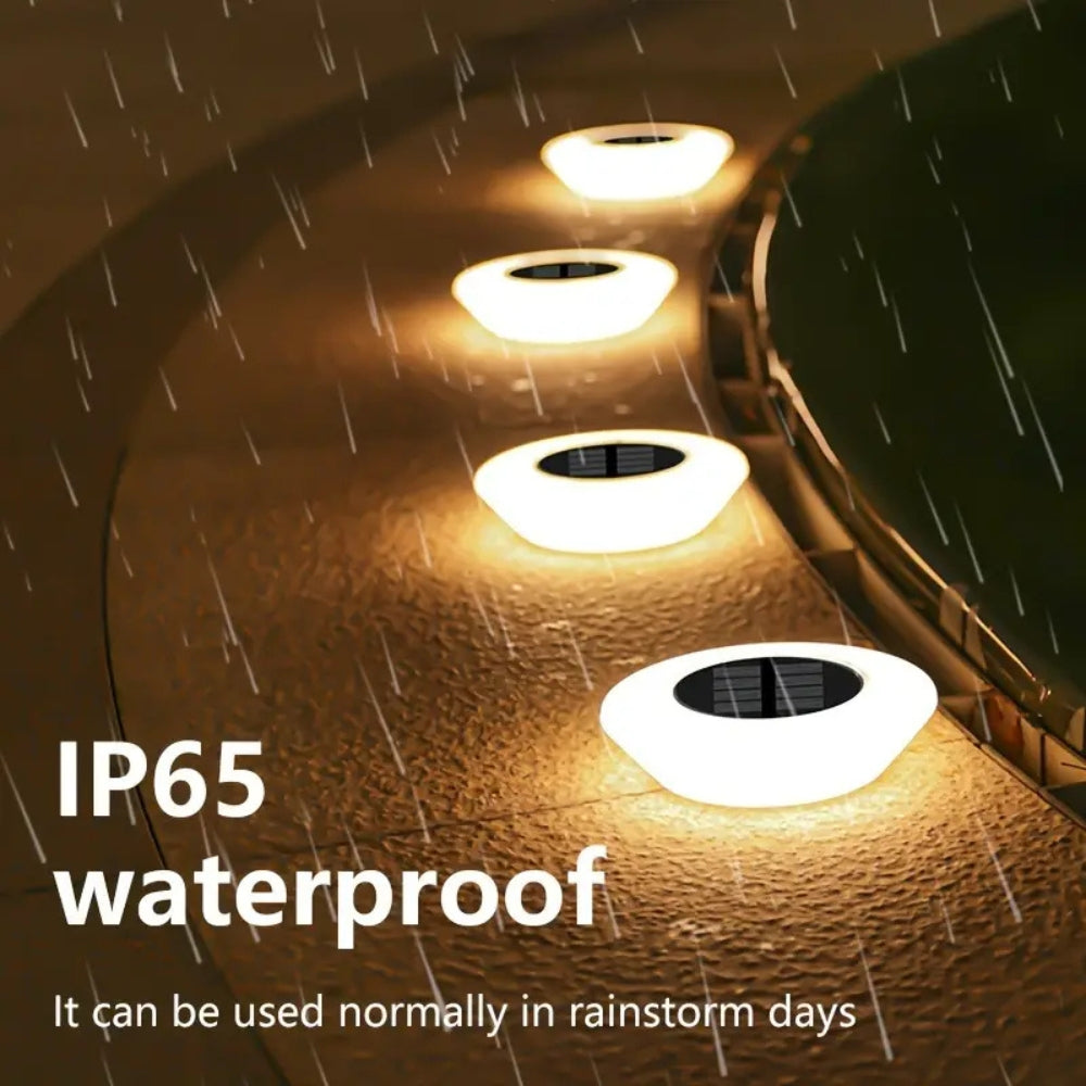 Solara Solar Pathway Lights | LED Outdoor, Weather Resistant, Dusk-to-Dawn, 4 Pack