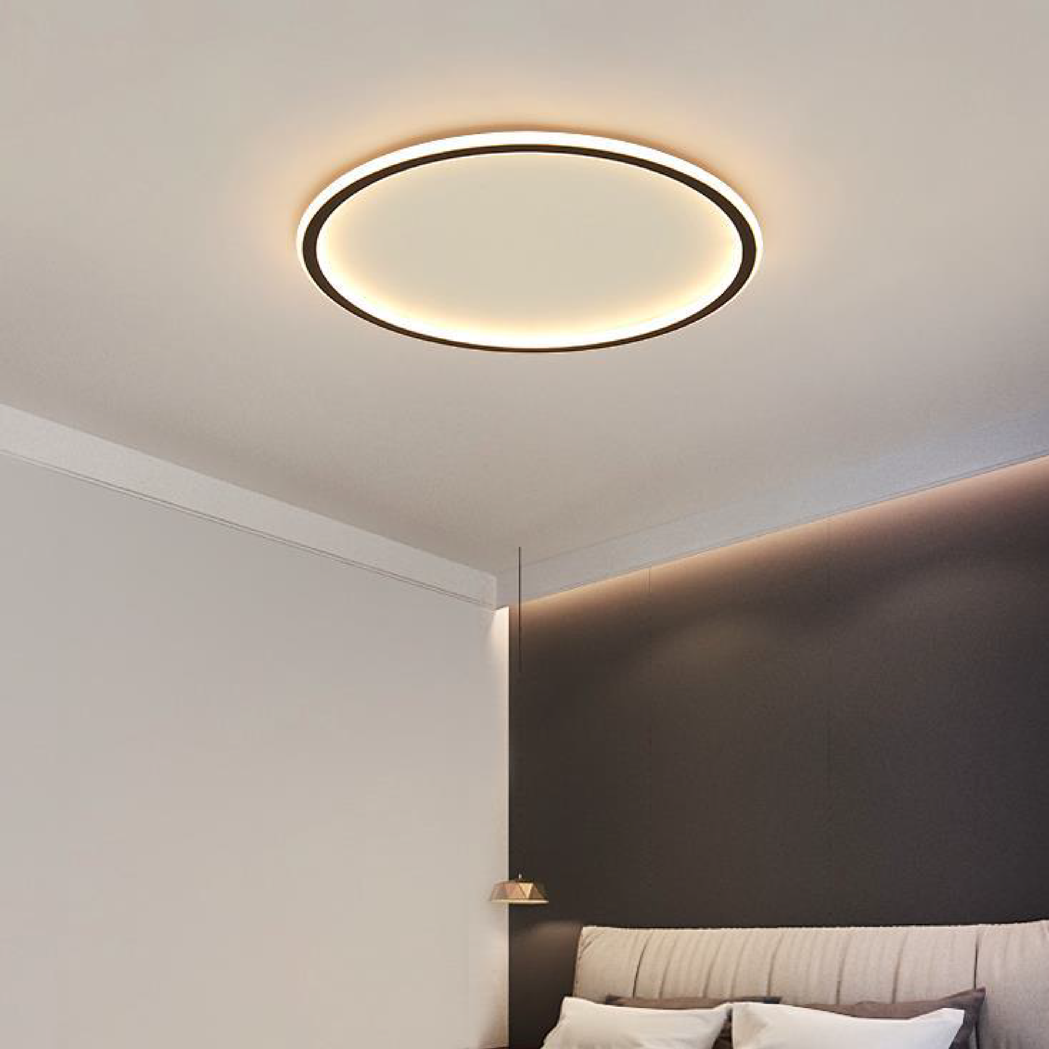 Soren Round Ceiling Light | Scandinavian Minimalist LED Fixture