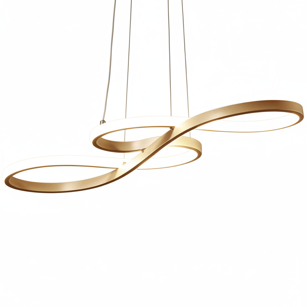 Sovi Chandelier | Modern Black and Gold Finish, LED