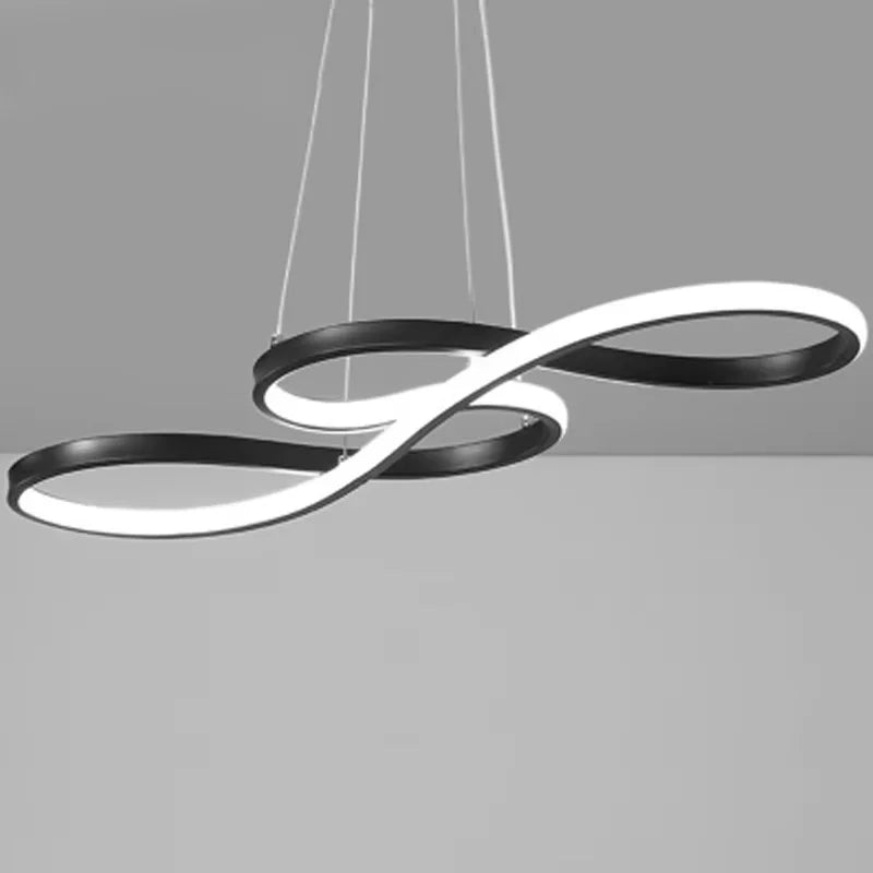 Sovi Chandelier | Modern Black and Gold Finish, LED