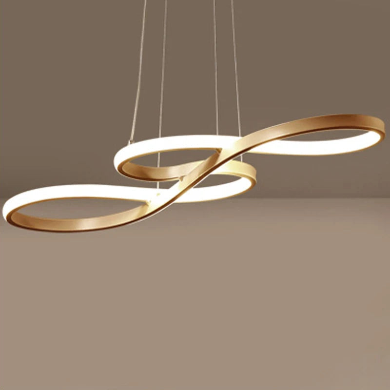 Sovi Chandelier | Modern Black and Gold Finish, LED