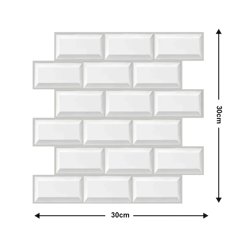 Tresco 3D Wall Panels | Self-Adhesive, Waterproof, Set of 10