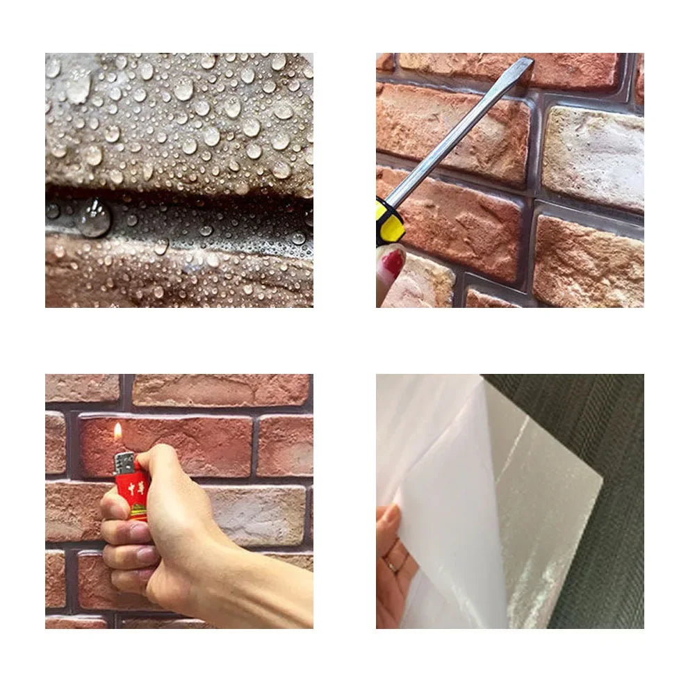 Tresco 3D Wall Panels | Self-Adhesive, Waterproof, Set of 10