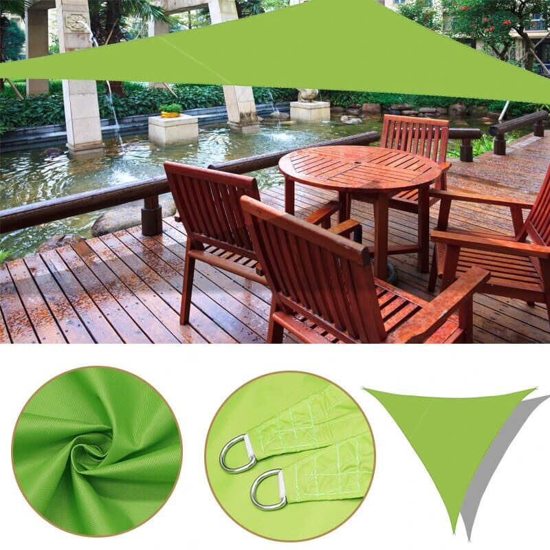 Tresco Triangle Shade Sail | Waterproof, UV-Resistant Polyester for Garden