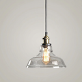 Vero Glass Pendant Light | Vintage Industrial Style, Adjustable for Kitchen Island