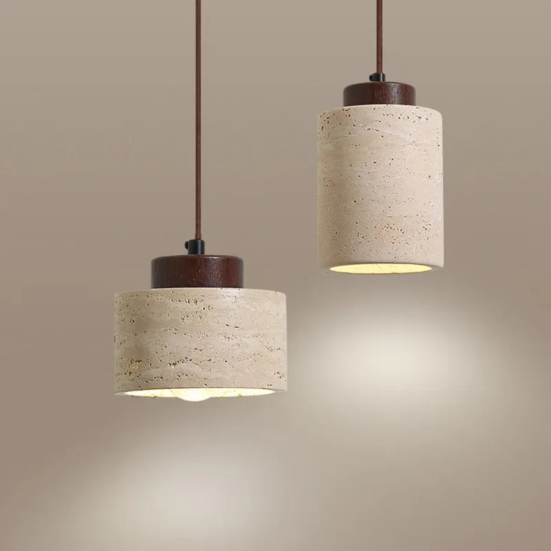 Wren Pendant Light | Natural Stone, Wabi-Sabi Design for Kitchen Pendant Lighting