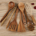 Wynter Wooden Cooking Utensils Set | Eco-Friendly, 7-Piece Durable Collection