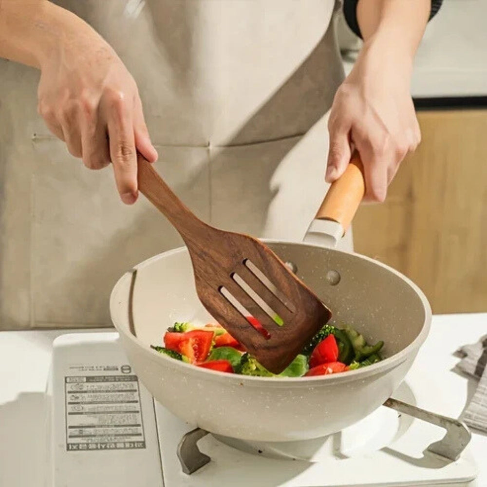 Wynter Wooden Cooking Utensils Set | Eco-Friendly, 7-Piece Durable Collection