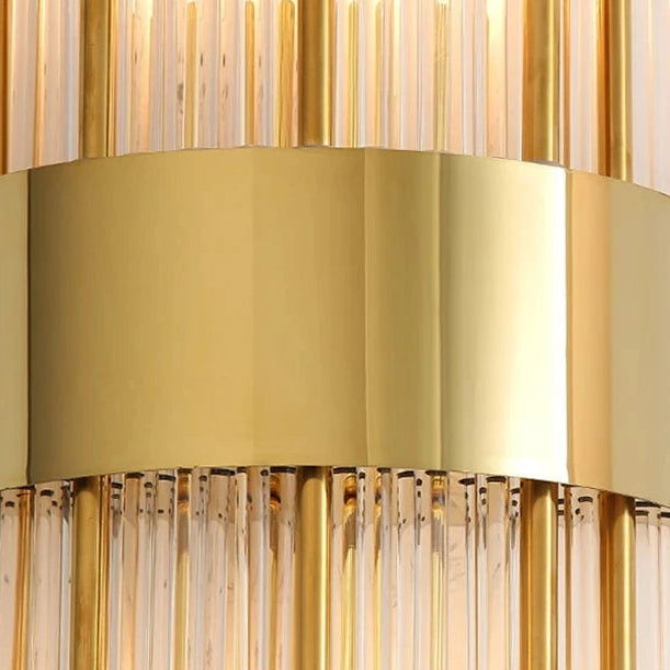 Zara Crystal Wall Light | Gold-Plated LED Sconce for Elegant Bathrooms and Interiors