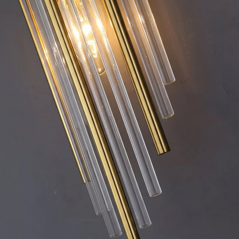 Zara Crystal Wall Light | Gold-Plated LED Sconce for Elegant Bathrooms and Interiors